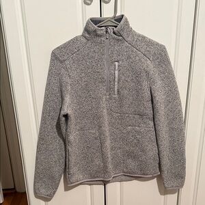 Figs Gray Quarter-Zip Sweatshirt